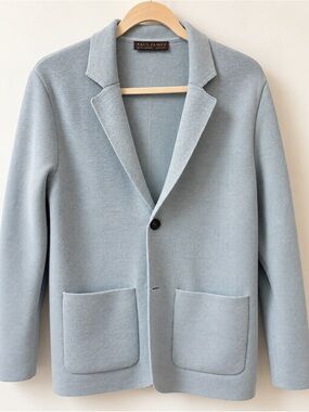 Paul James Light Blue Knit Blazer for Men